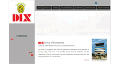 Desktop Screenshot of dixgroup.com